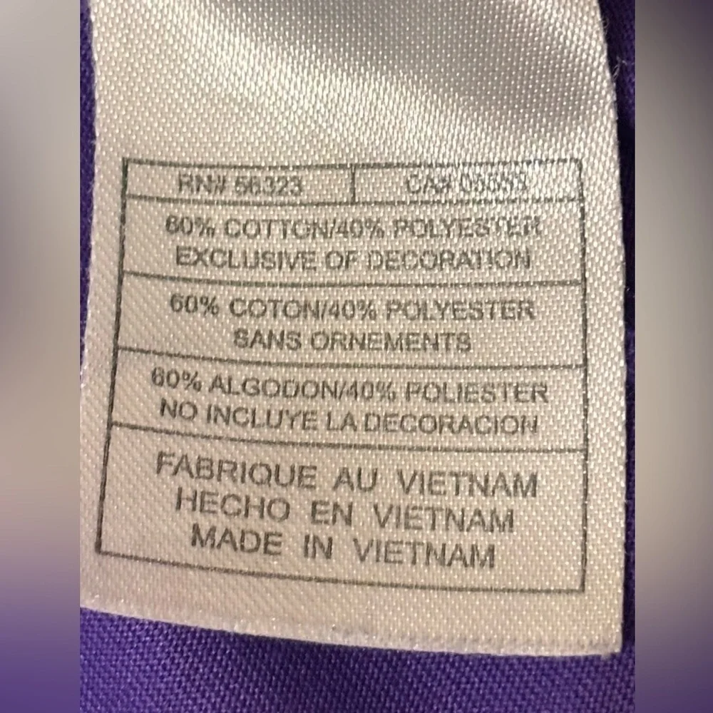 Nike Purple LSU Polo Shirt Sz Small